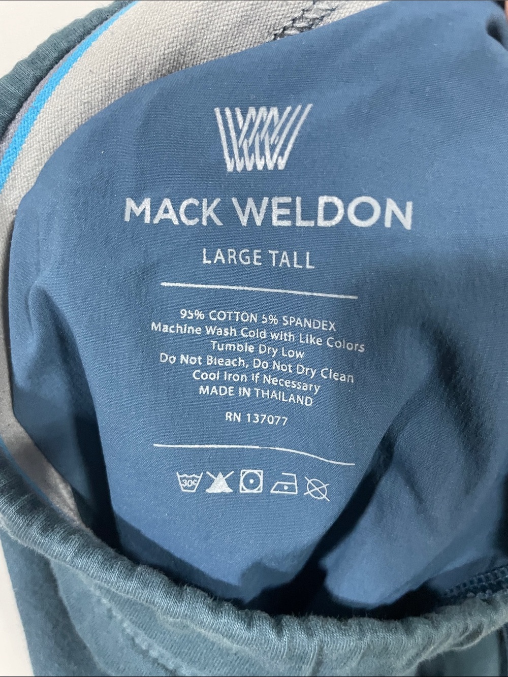 Mack Weldon Teal Drawstring Joggers - Picture 2 of 3